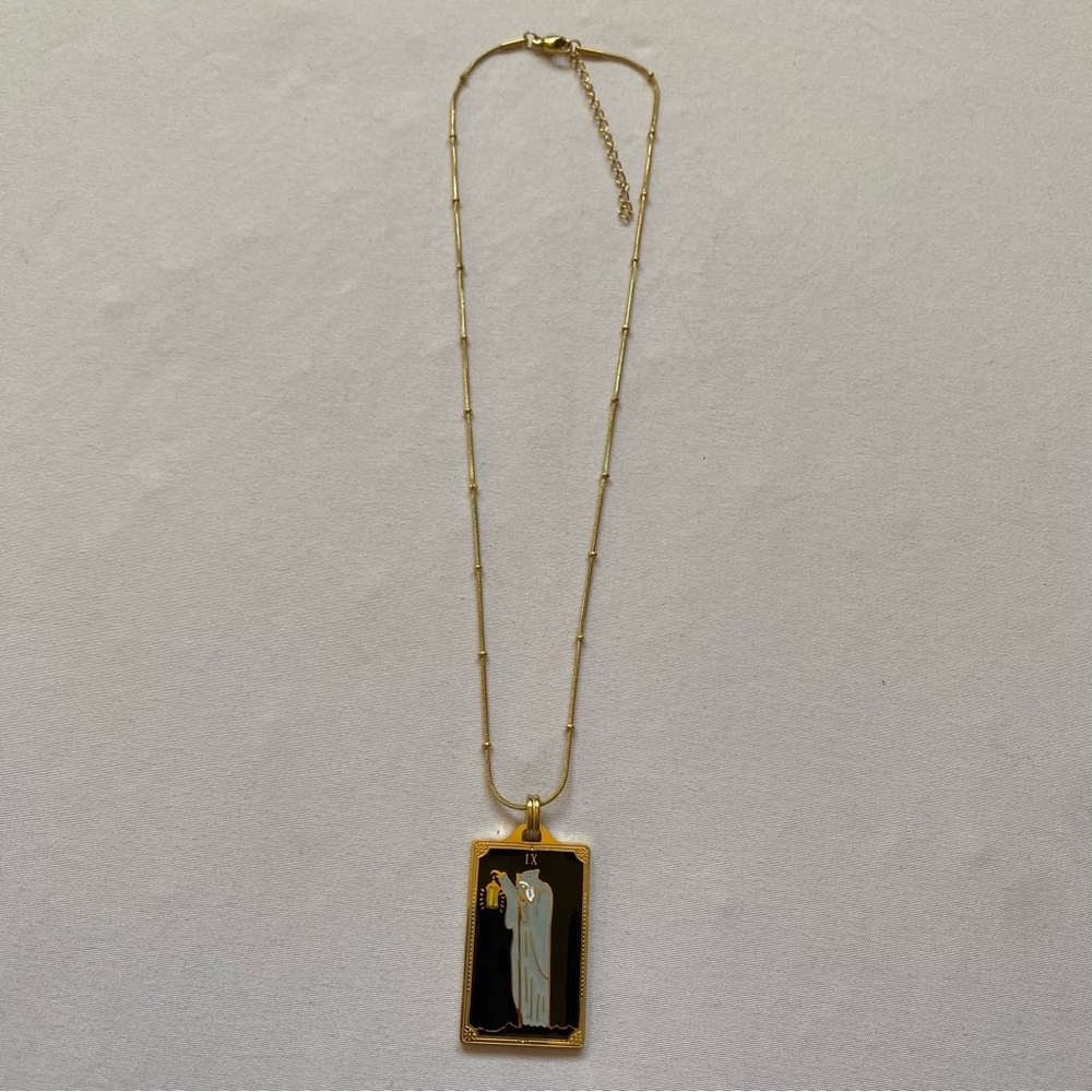 the hermit tarot necklace